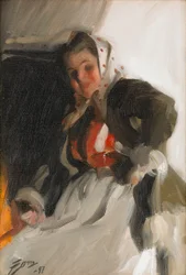 Près de la cheminée